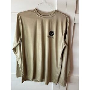 Great Sand Dunes National Park Colorado Tan Performance Long Sleeve Shirt L Mens
